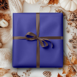 Papel De Presente Azul Marinho Cor Sólida | Clássico | Elegante