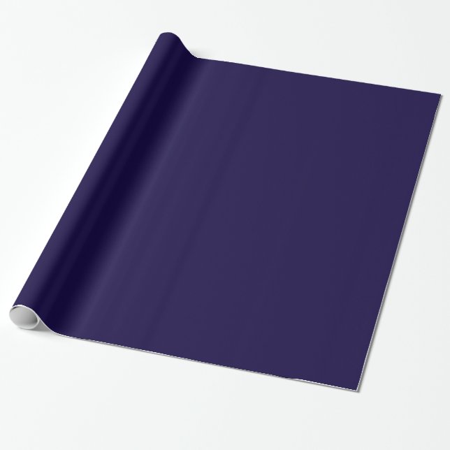 Papel De Presente Azul Marinho Sólido (Desenrolado)