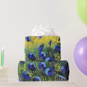 Papel De Presente Azul outono, Arte