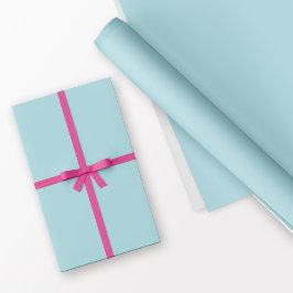 Papel De Presente Azul pasta sólida