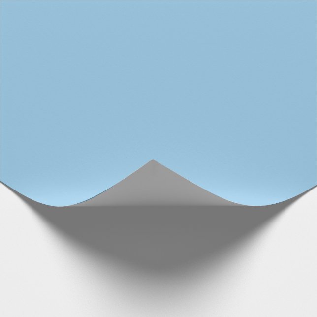 Papel De Presente Azul Pastel (Ponta)