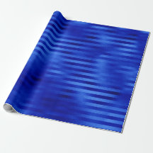Azul Real Hanukkah Listrado com Folha