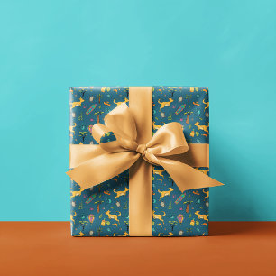 Papel De Presente Azul-Teal, Padrão Previsto Na Austrália