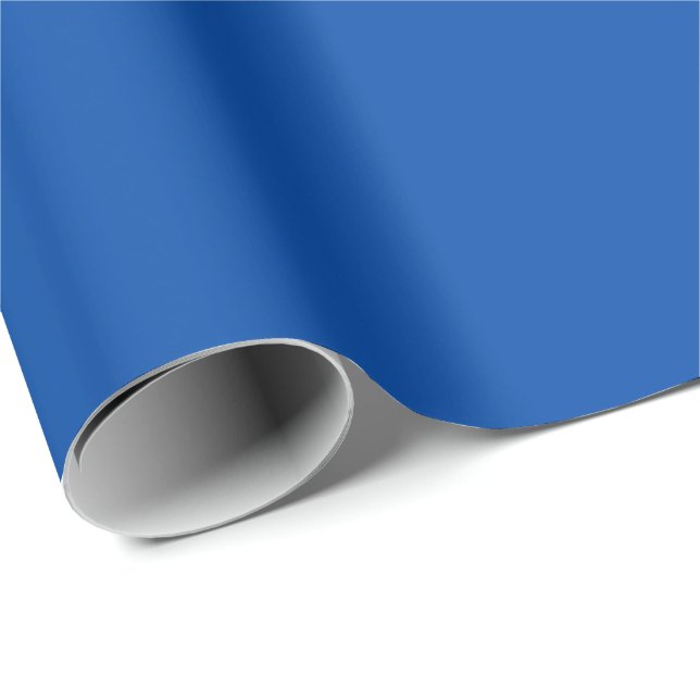 Papel De Presente Azul Vibrante (Ponta do rolo)