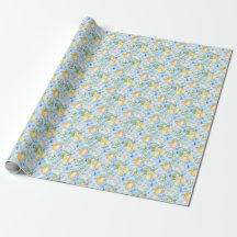Azulejo Azul Mediterrâneo Limão Amarelo Aquarela