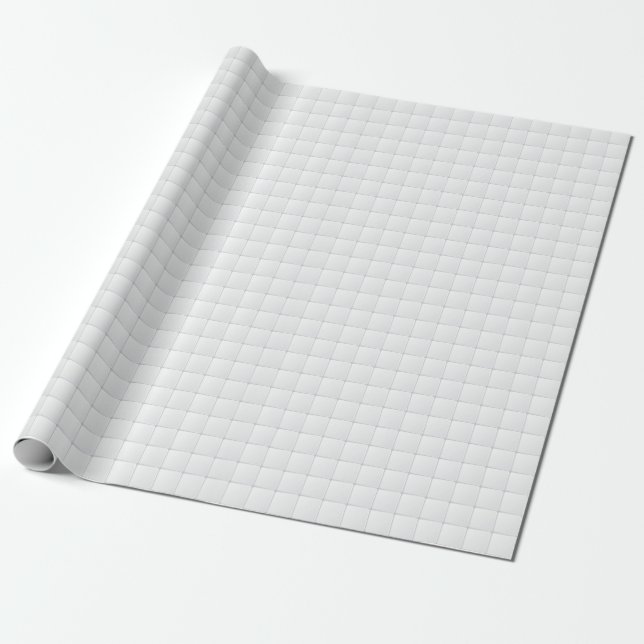 Papel De Presente Azulejo branco (Desenrolado)