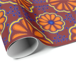 Papel De Presente Azulejo Talavera