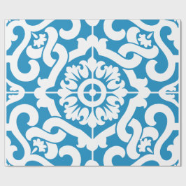 Papel De Presente Azulejos azuis portugueses 1