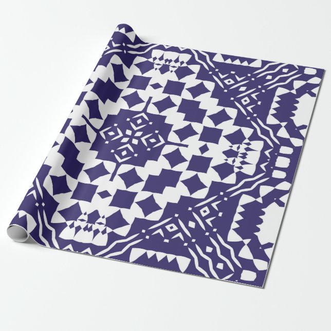 Papel De Presente Azulejos azulejo cerâmicos de cor decorativa. Vint (Desenrolado)