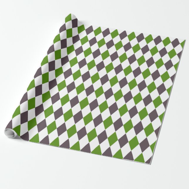 Papel De Presente Azulejos Decorativos Padrão Mosaico #10 (Desenrolado)
