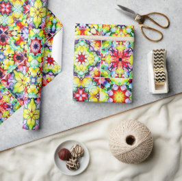 Papel De Presente Azulejos do Mediterrâneo, Azulejos de Tinta Álcool