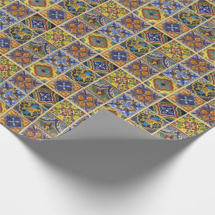 Papel De Presente Azulejos mexicanos de Talavera