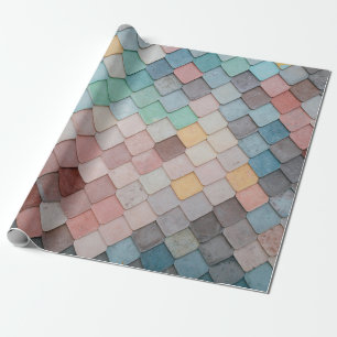 Papel De Presente Azulejos moldam a arte do padrão de textura