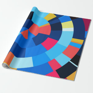 Papel De Presente Azulejos radiais