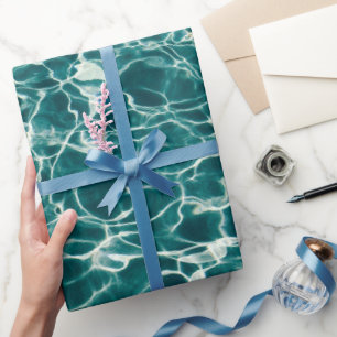 Papel De Presente Azure Ocean Waves Wraping Paper