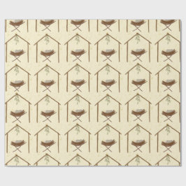 Papel De Presente Babe in a manger Christmas wrap