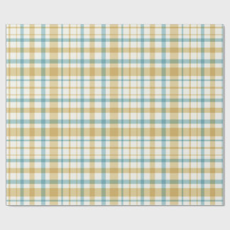Papel De Presente Baby Boy Gift Wrap | Blue Gingham Check