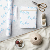 Baby Boy Script Blue Chá