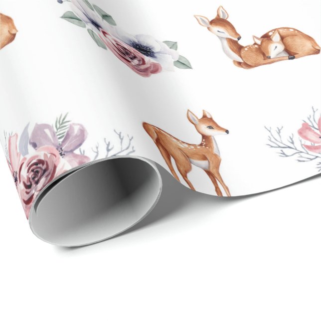 Papel De Presente Baby Fawn (Ponta do rolo)