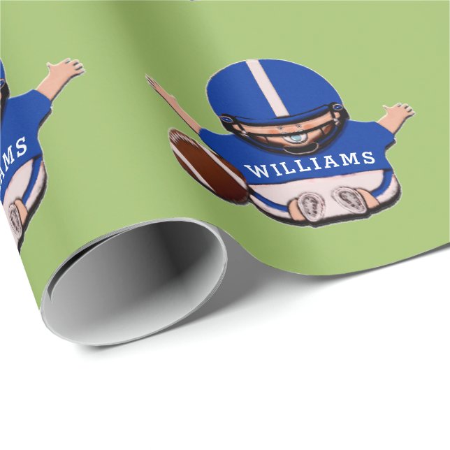 Papel De Presente Baby Futebol (Ponta do rolo)