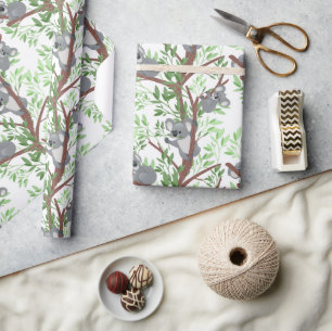 Papel De Presente Baby Koala Bear