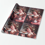 PAPEL DE PRESENTE BACCHUS, UVAS E VINHO-ROSA<br><div class="desc">Clássica obra-prima Barroca Italiana de Guido Reni.</div>