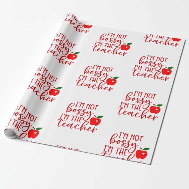 Papel De Presente back to school bossy teacher (Desenrolado)