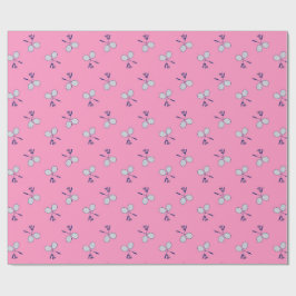 Papel De Presente Badminton Racquet Pink
