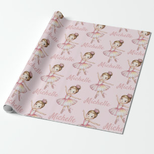 Papel De Presente Bailarina dançarina personalizada trendy