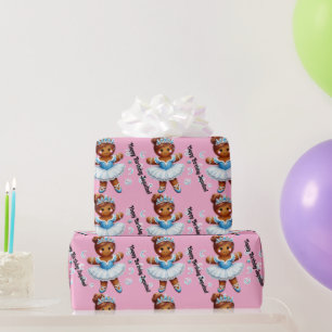 Papel De Presente bailarina de gengibre menina fofa