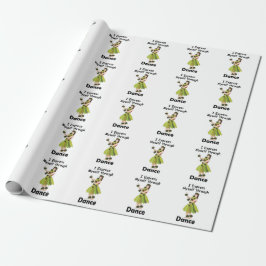 Papel De Presente Bailarina de Hula se Expressando Através da Dança