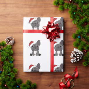 Papel De Presente Balão de Natal Francês - Animais de inverno para n