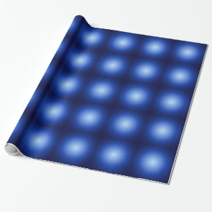Papel De Presente Balas Metálicas Azuis Brilhantes