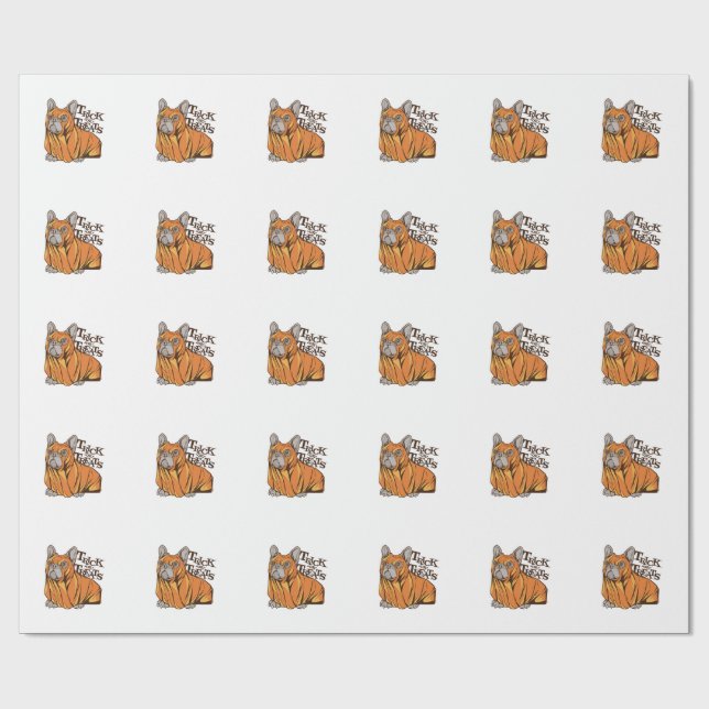 Papel De Presente Baldes de Halloween (Aberto)
