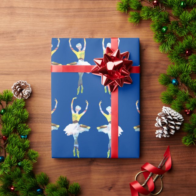 Papel De Presente Balé Ballerina Dancer (Presente de Natal)