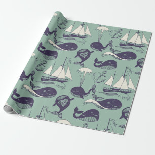 Papel De Presente Baleia
