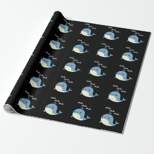 Papel De Presente Baleia, baleia, baleia Piada de Animal Marinho Fof