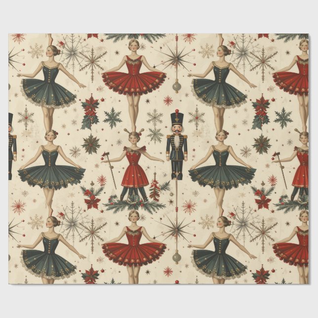 Papel De Presente Ballerina Atemporal   (Aberto)