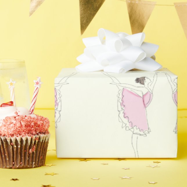Papel De Presente Ballerina Gift (Festa de aniversário)