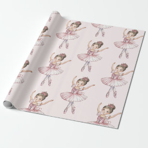 Papel De Presente Ballet moderno Bailarina dançarina Rosa