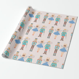 Papel De Presente Ballet Quebra-Nozes Minimalista Moderno