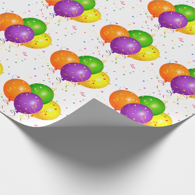 Papel De Presente Balões (Ponta)