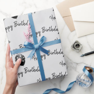 Papel De Presente Balões de Bolinhas de Aniversário