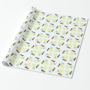 Papel De Presente Balões de Celebração do Pequinês