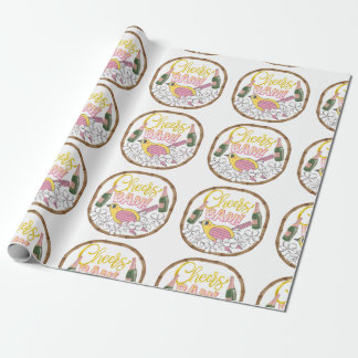 Papel De Presente BAM BAM BIRD Wraping Paper Mahjong Cute!