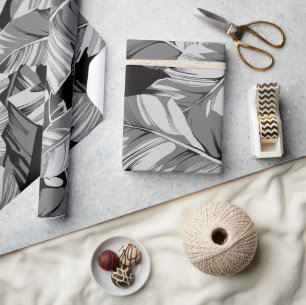 Papel De Presente Banana Folha 3