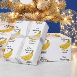 Papel De Presente Banana Fruta Aumenta Meu Humor Engraçado