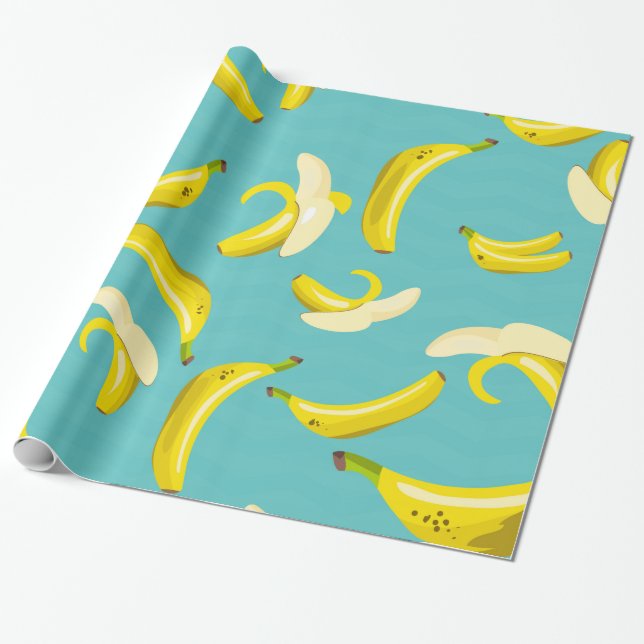 Papel De Presente Bananas (Desenrolado)