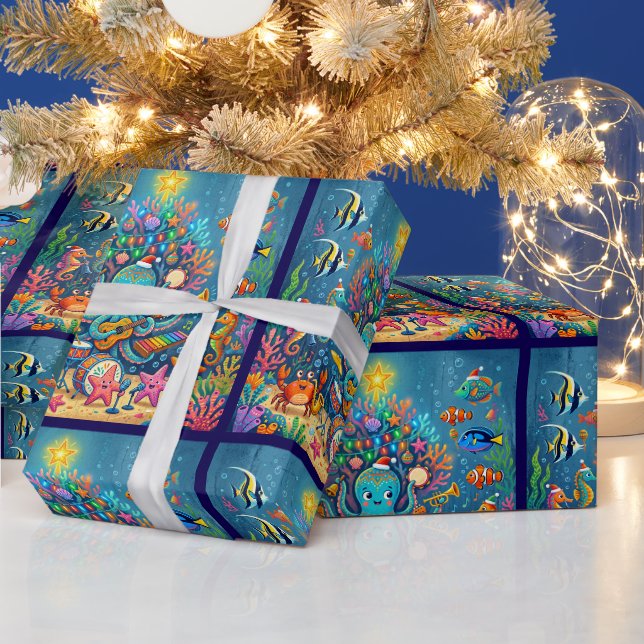 Papel De Presente Banda de Natal de polvo Recife (Feriados)