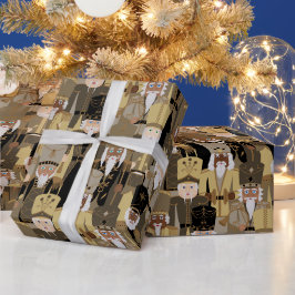 Papel De Presente Banda Internacional Quebra-Nozes - Natal Dourado